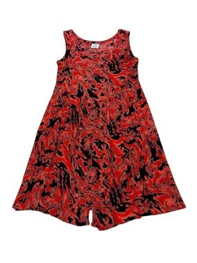Vintage 1990s Her Style Abstract Rayon Dress